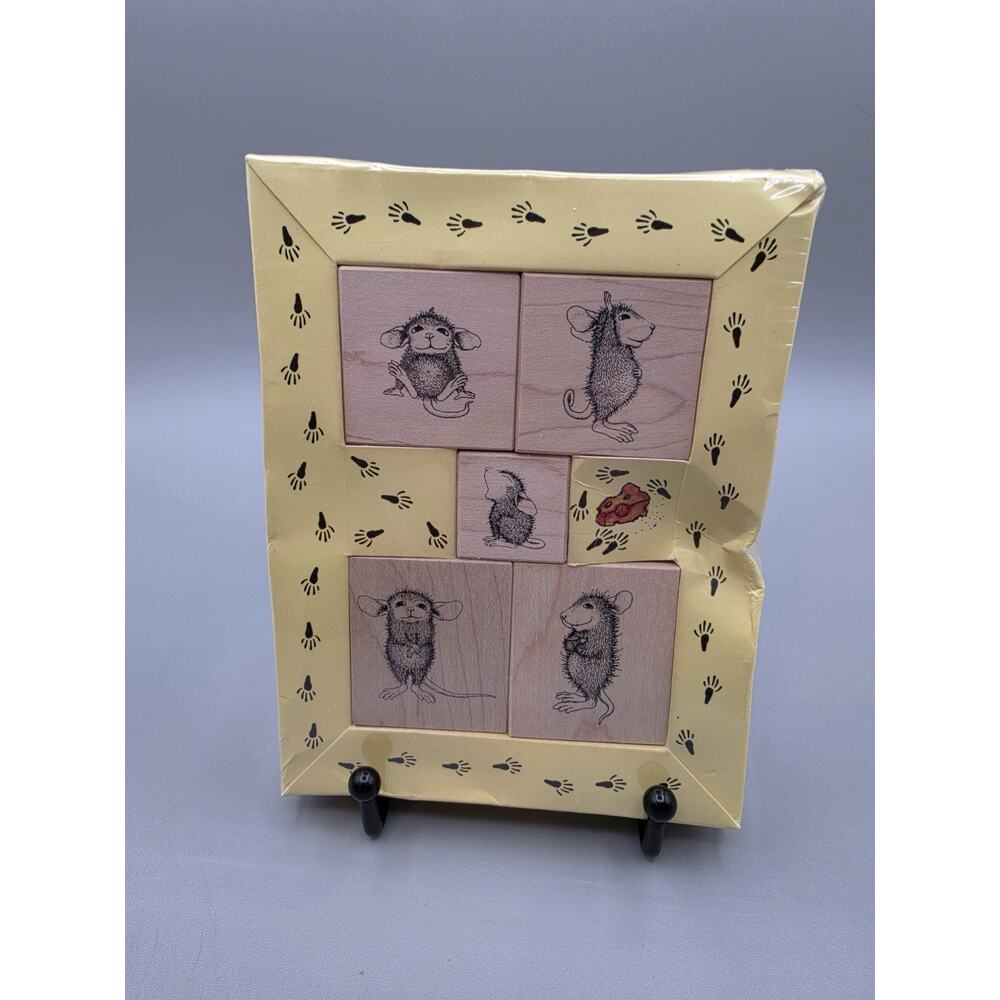 Vintage House Mouse Personalities Different Characters Stampa Rosa Rubber Stamps